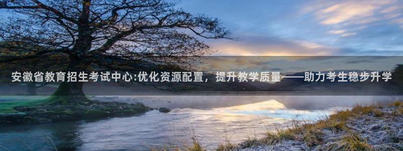 新航城娱乐传媒有限公司：安徽省教育招生考试中心:优化资源配置