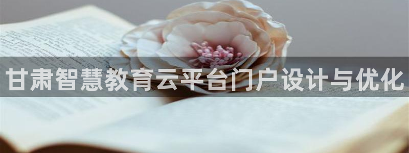 新航娱乐开户：甘肃智慧教育云平台门户设计与优化