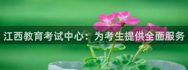 新航娱乐官网登录入口：江西教育考试中心：为考生提供全面服务